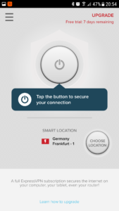 ExpressVPN connect