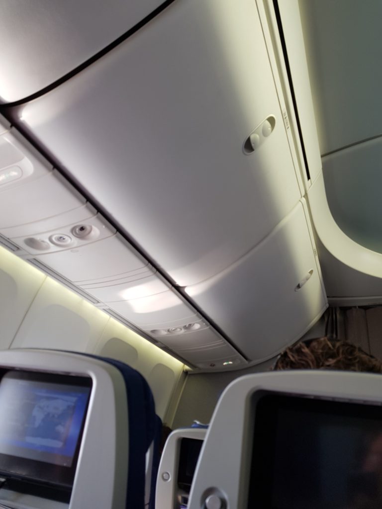 air china premium economy - compartment
