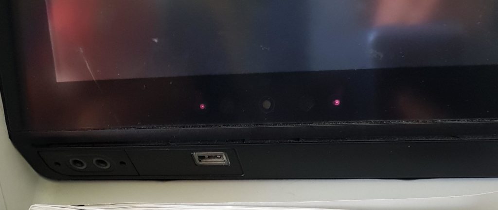 air china premium economy - entertainment system